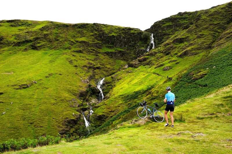 Cyclist at Moss Force